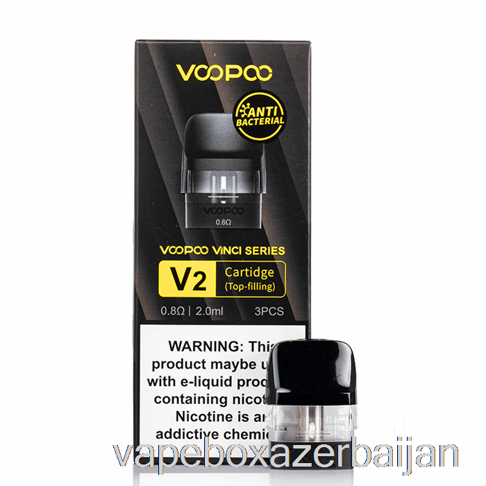 Vape Baku VOOPOO DRAG NANO 2 Replacement Pods 0.8ohm Vinci V2 Cartridge